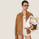 Miu Miu - Boxer côtelé teint en pièce Naturel