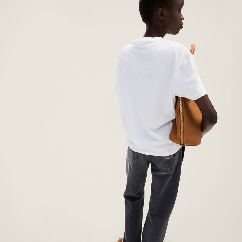 Miu Miu - T-shirt en jersey de coton Blanc