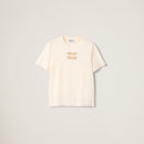 Miu Miu - T-shirt en jersey Naturel