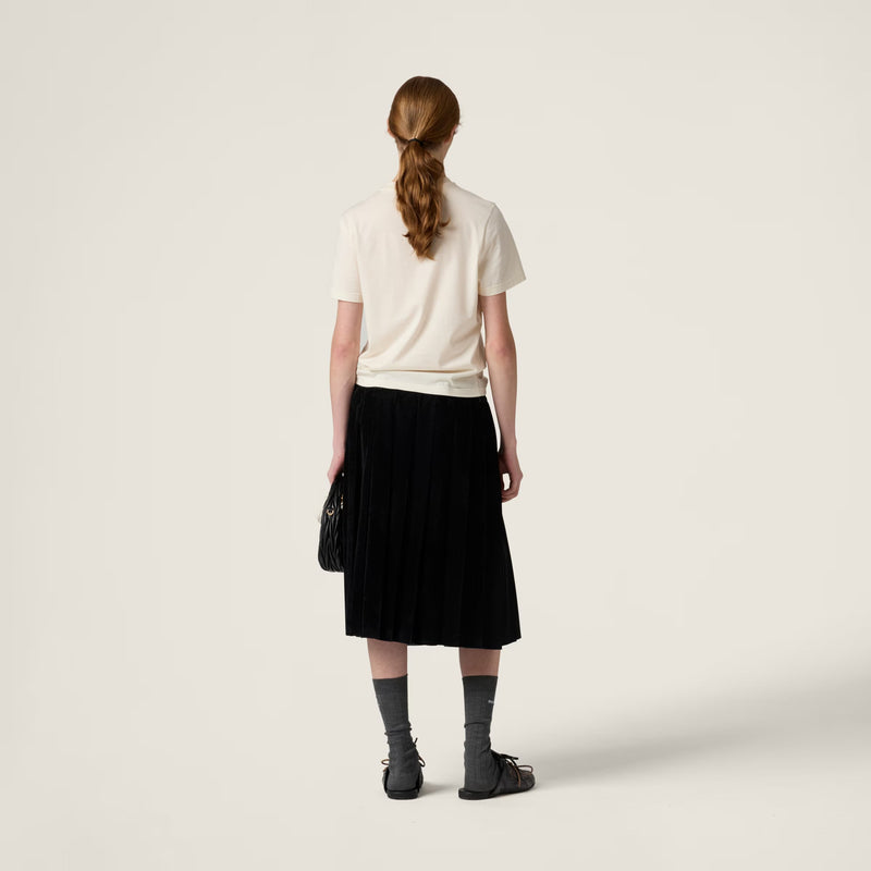 Miu Miu - T-shirt en jersey Naturel