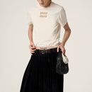 Miu Miu - T-shirt en jersey Naturel