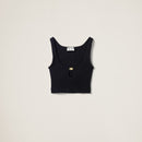 Miu Miu - Top en Viscose Noir