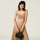 Miu Miu - Top en lamé Or