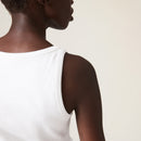 Miu Miu - Top avec Logo brodé Blanc