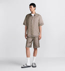 Dior - Ensemble SHORT + CHEMISE Dior Oblique Beige et Marron