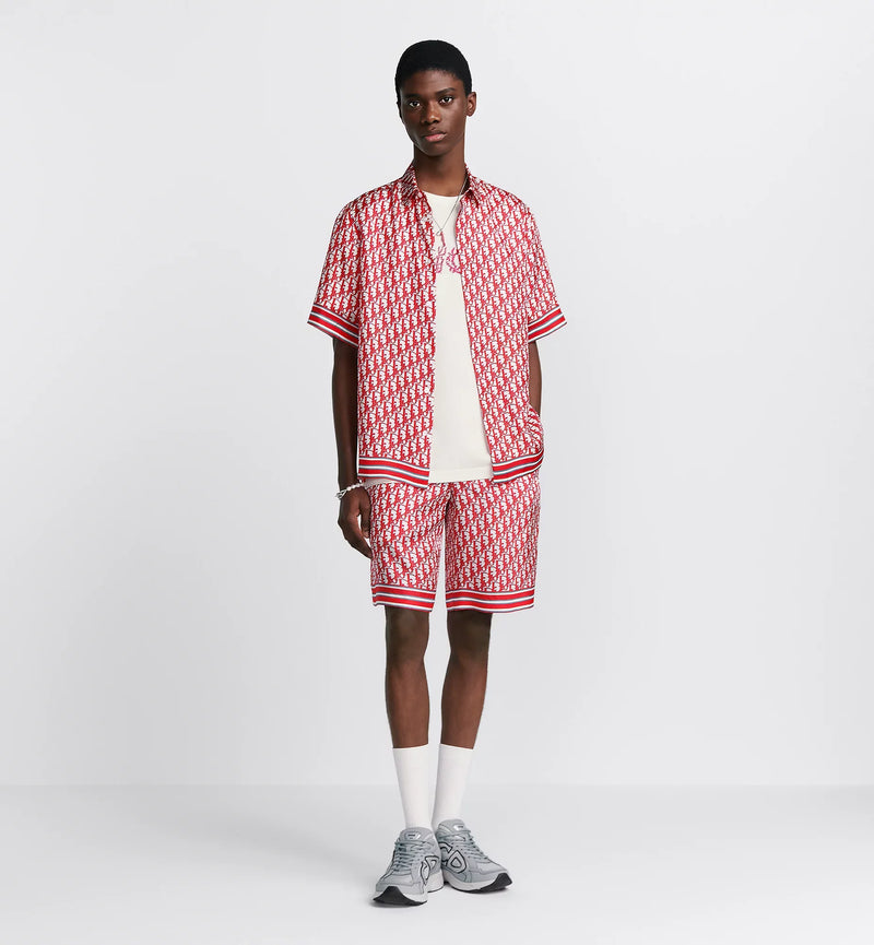 Dior - Ensemble SHORT + CHEMISE Dior Oblique Rouge