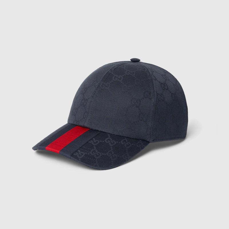 Casquette GG avec bande Web en bleu foncé