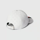 Casquette GG avec bande Web en blanc