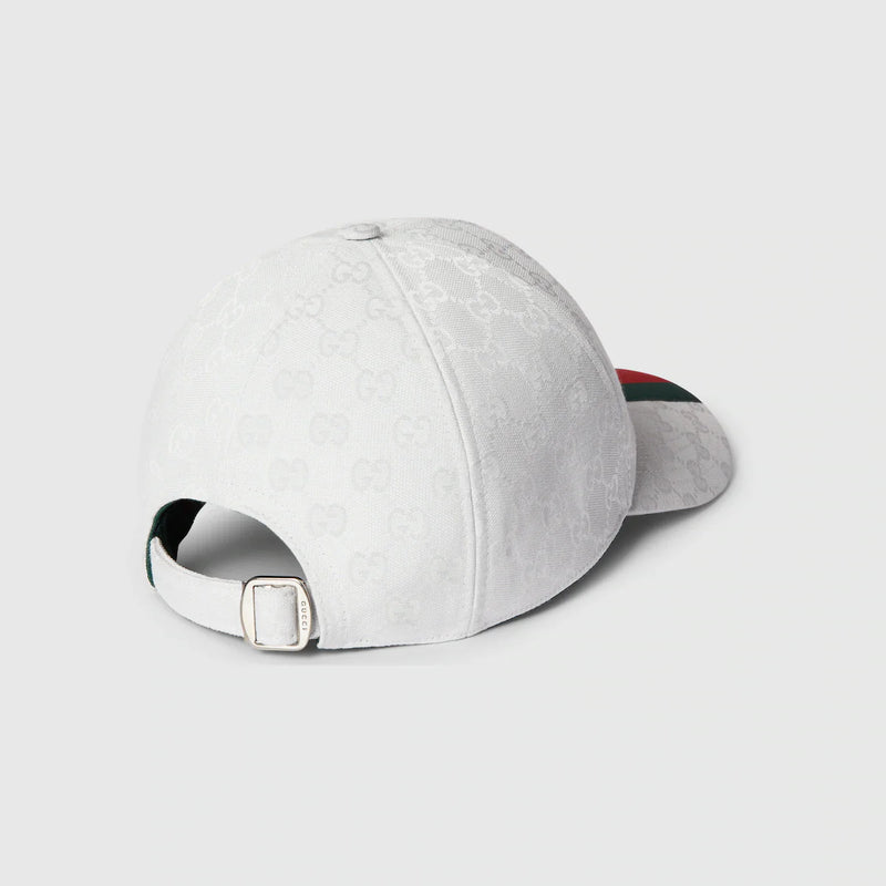 Casquette GG avec bande Web en blanc
