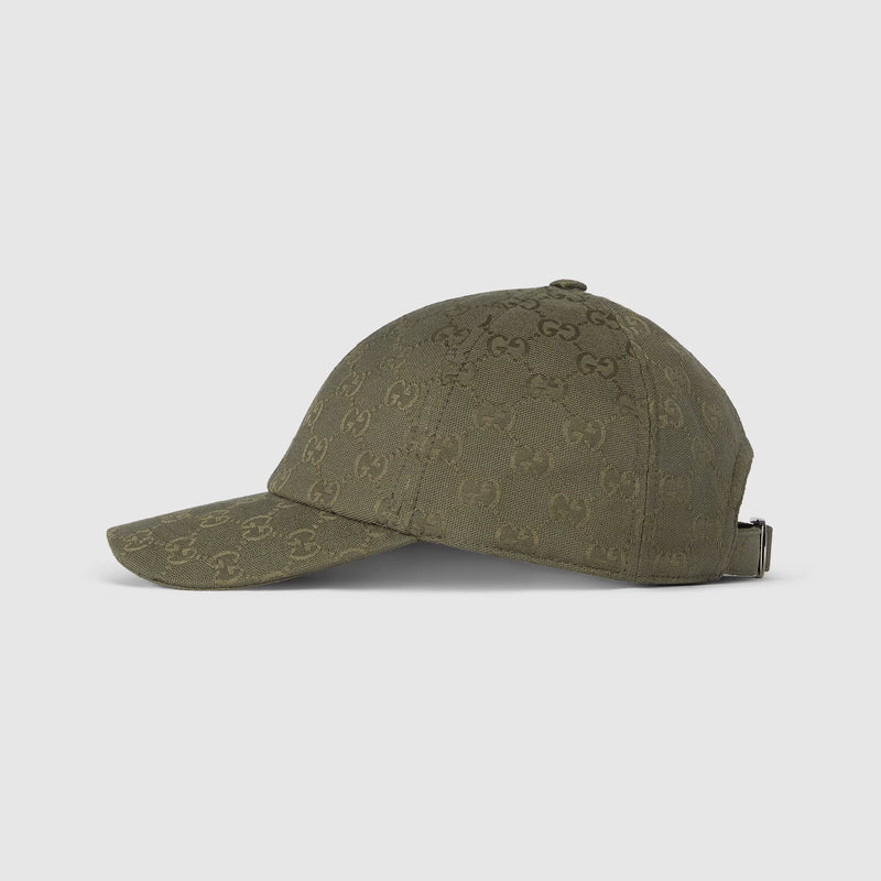 Casquette en toile GG en vert forêt