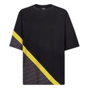 Fendi - ENSEMBLE Short + T-shirt Noir avec bande Jaune