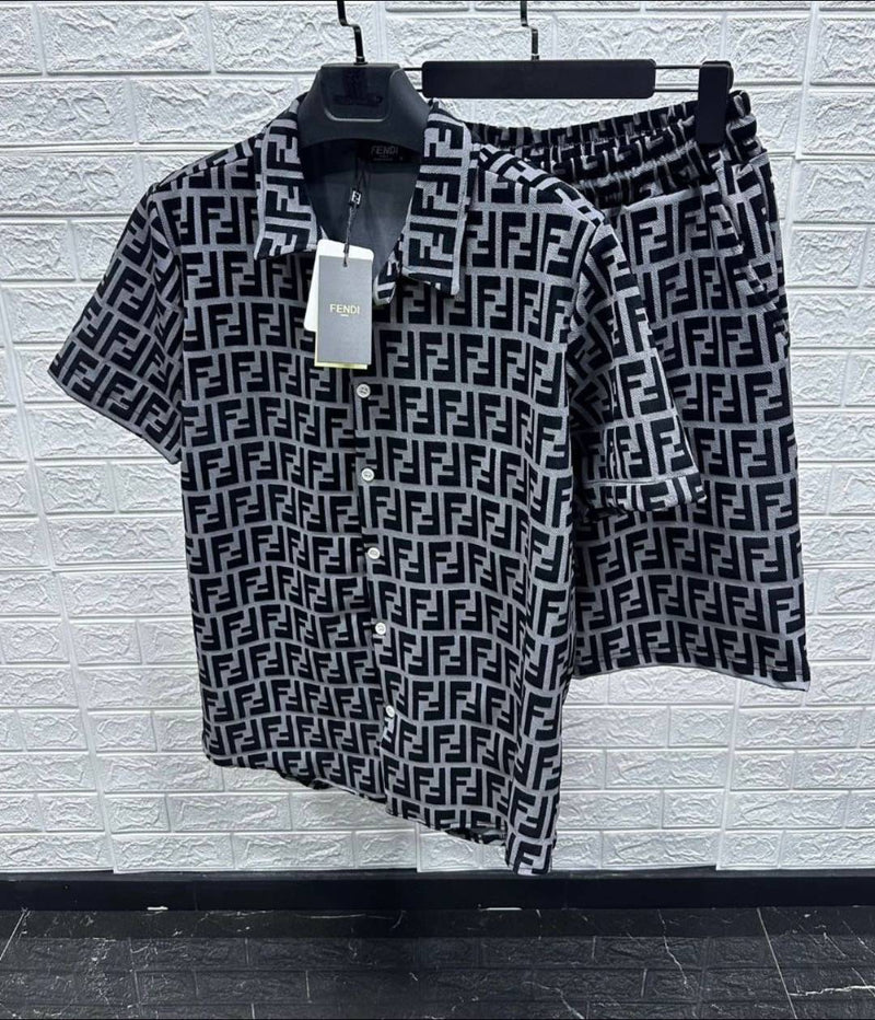Fendi - ENSEMBLE Chemise + Short Gris
