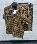 Fendi - ENSEMBLE Chemise + Short Marron Clair