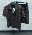 Fendi - ENSEMBLE Chemise + Short Marron Foncé