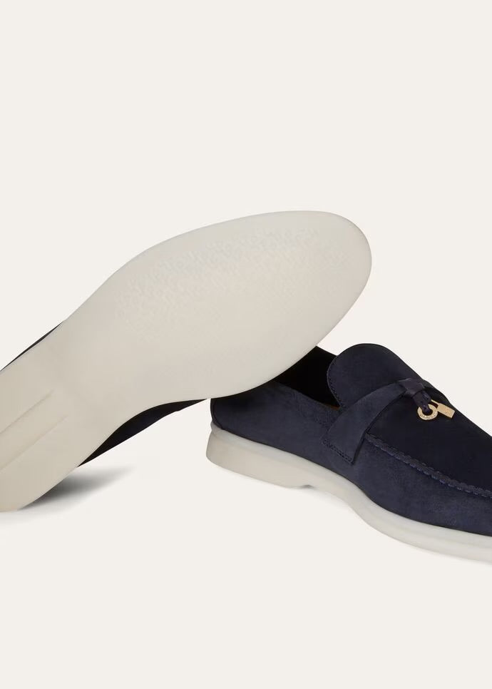 Loro Piana - Mocassins Summer Charms Walk Bleu foncé