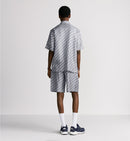 Dior - Ensemble SHORT + CHEMISE Dior Oblique Blanc et Bleu marine