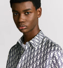 Dior - Ensemble SHORT + CHEMISE Dior Oblique Blanc et Bleu marine