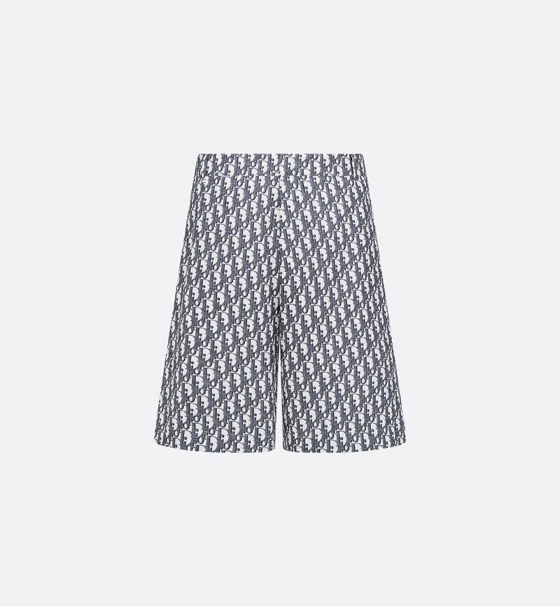 Dior - Ensemble SHORT + CHEMISE Dior Oblique Blanc et Bleu marine
