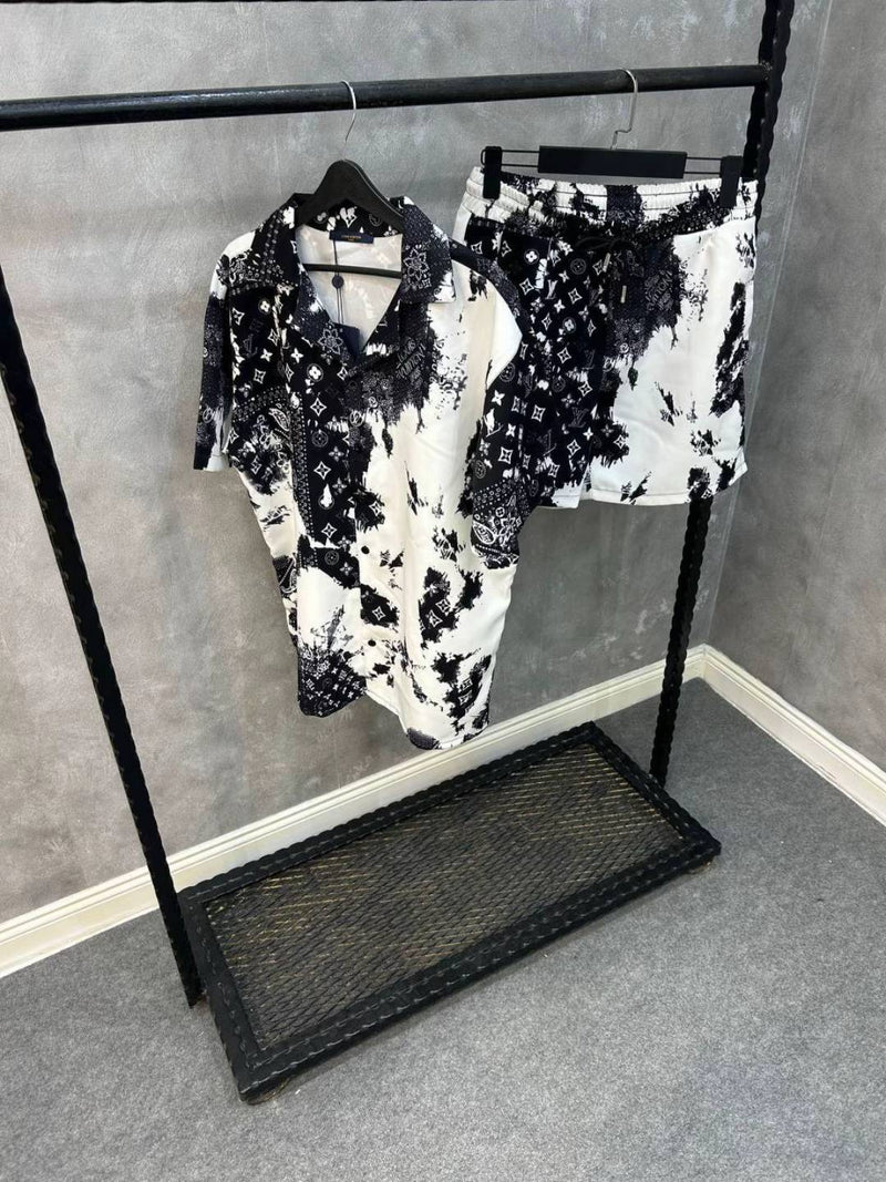 Louis Vuitton - Ensemble SHORT + CHEMISE Monogram Bandana Noir