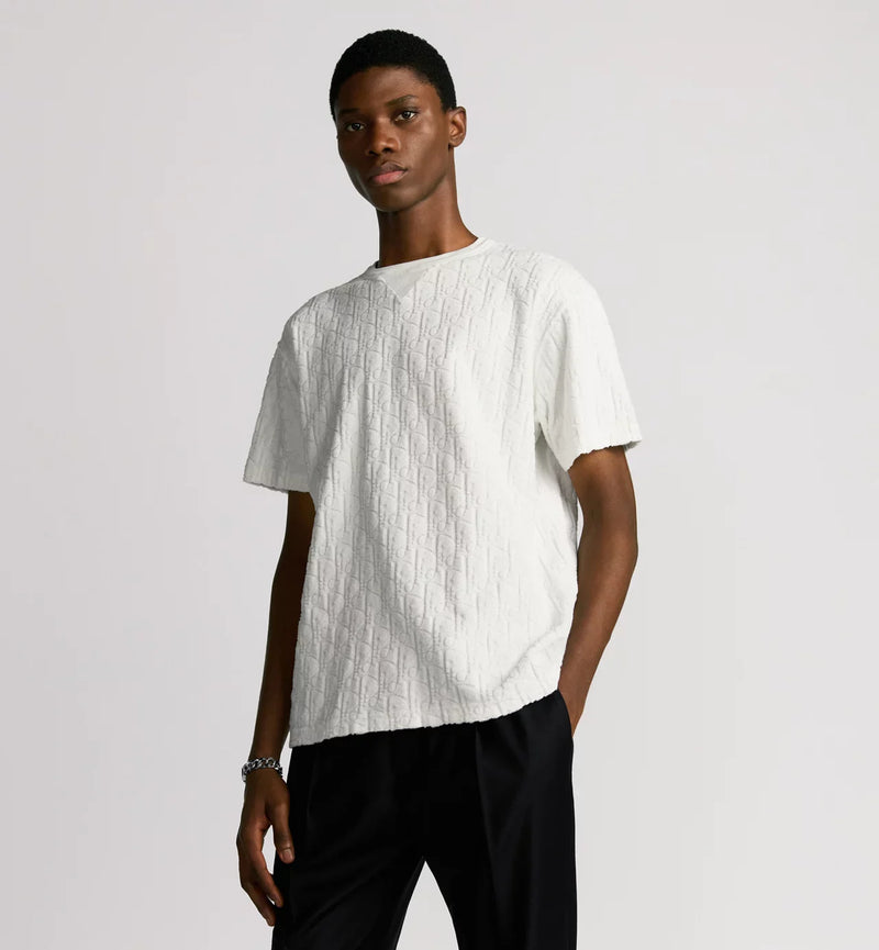 Dior - T-shirt Oblique Blanc