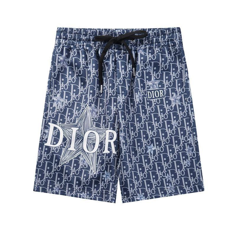 Dior - Short Dior Oblique avec Motifs Bleu Foncé