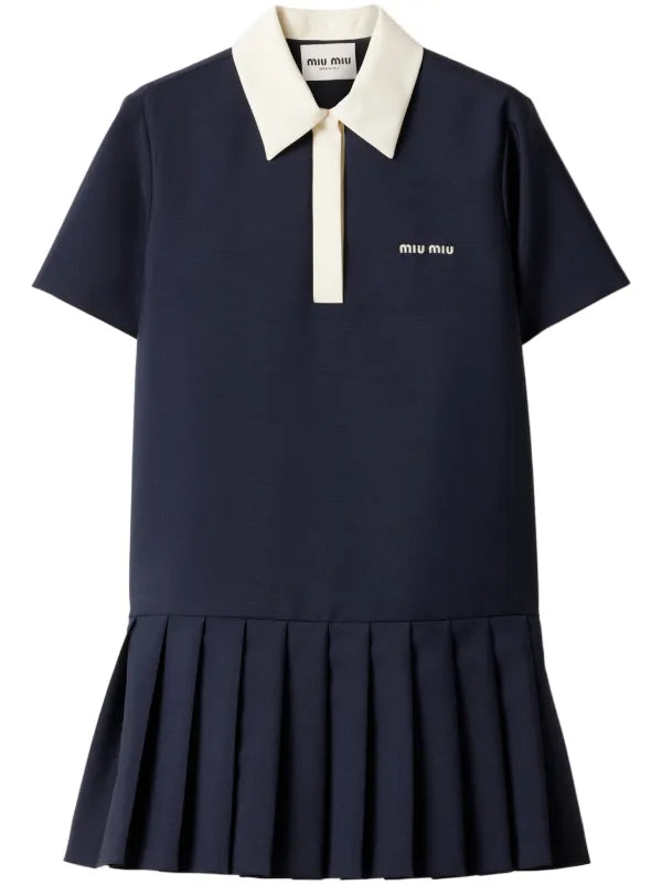 Miu Miu - Robe Courte Bleu
