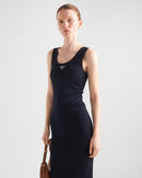 Prada - Robe en maille côtelée de coton