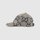 Casquette En Laine Jumbo GG Gucci Gris