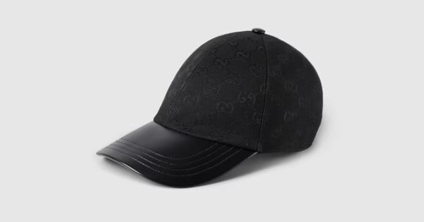 Casquette Gucci Cuir/Noir