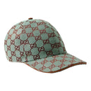 Casquette Toile GG Vert Gucci