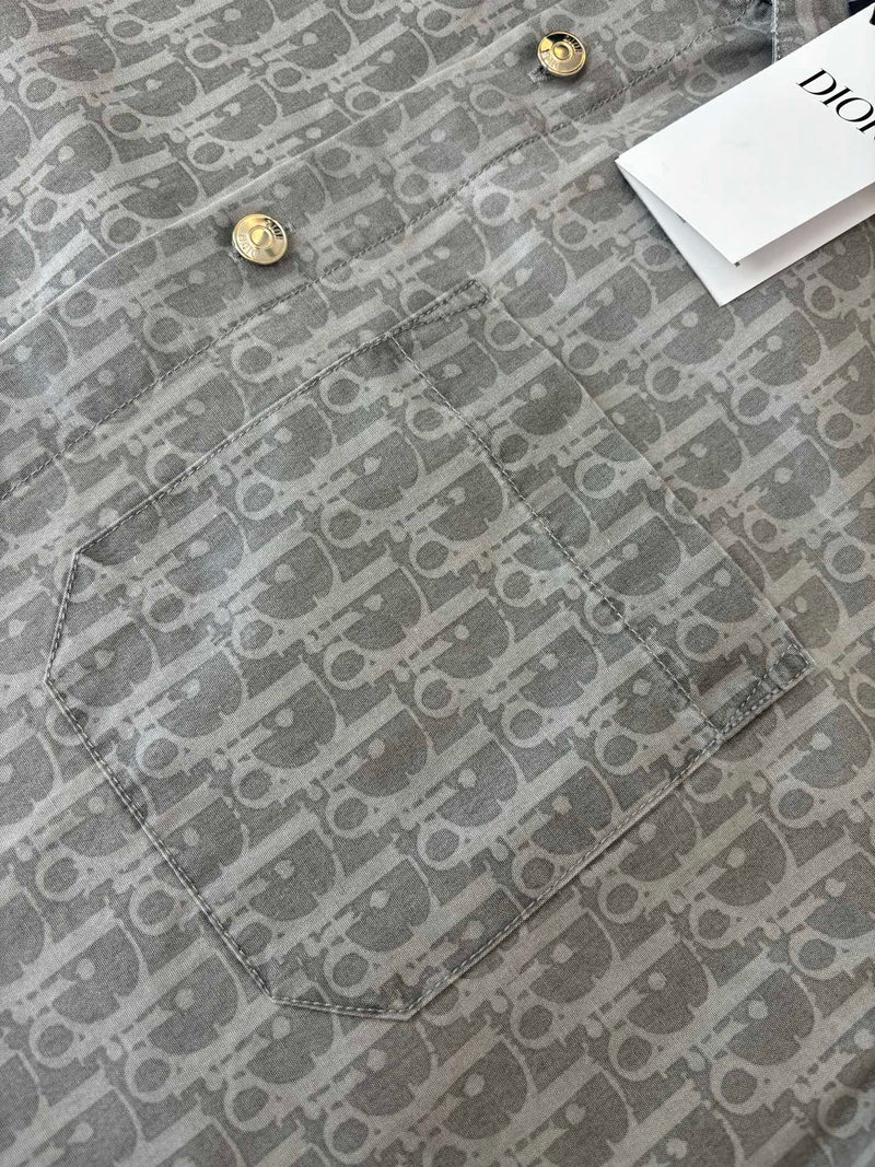 Dior - Ensemble SHORT + CHEMISE en Denim Gris