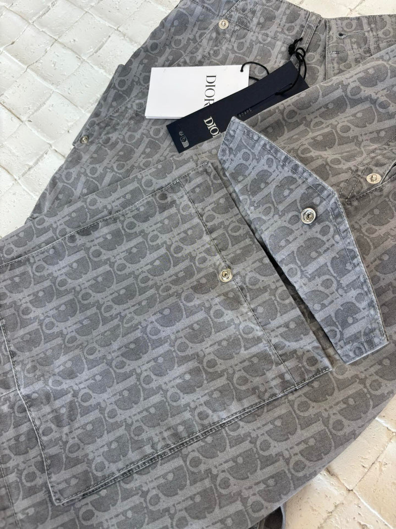 Dior - Ensemble SHORT + CHEMISE en Denim Gris