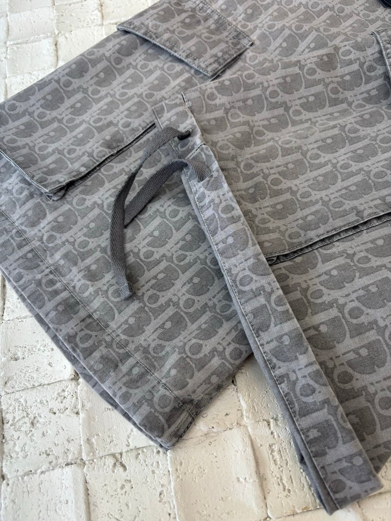 Dior - Ensemble SHORT + CHEMISE en Denim Gris