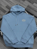 Dior - Sweat à capuche monogramme CD Bleu Ciel