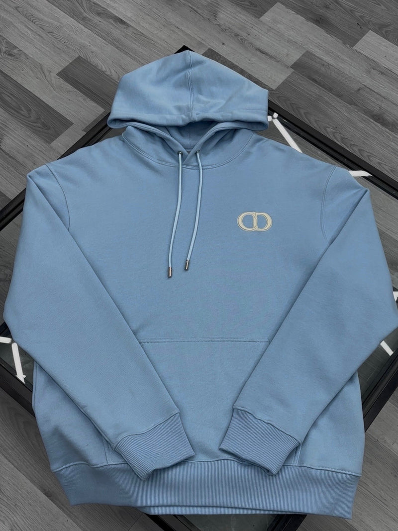 Dior - Sweat à capuche monogramme CD Bleu Ciel