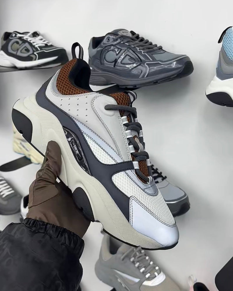 Dior B22 Grey Brown Sneaker