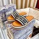Dior - Dway Platform Slide Natural Noir