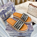 Dior - Dway Platform Slide Natural Noir