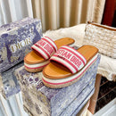 Dior - Dway Platform Slide Natural Rose