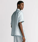Dior - Chemise Dior Oblique blanc et bleu ciel