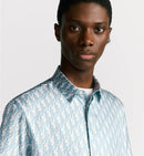 Dior - Ensemble SHORT + CHEMISE Dior Oblique Blanc et Bleu ciel