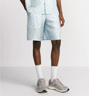 Dior - Bermuda Dior Oblique blanc et bleu ciel