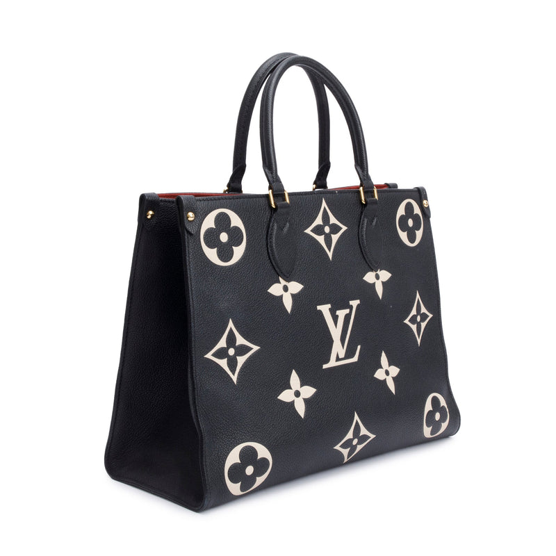 Louis Vuitton Bicolor Monogram Empreinte Leather OnTheGo MM