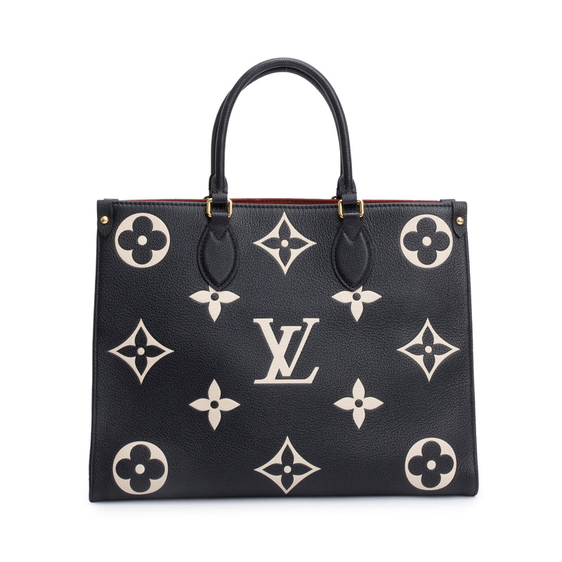Louis Vuitton Bicolor Monogram Empreinte Leather OnTheGo MM