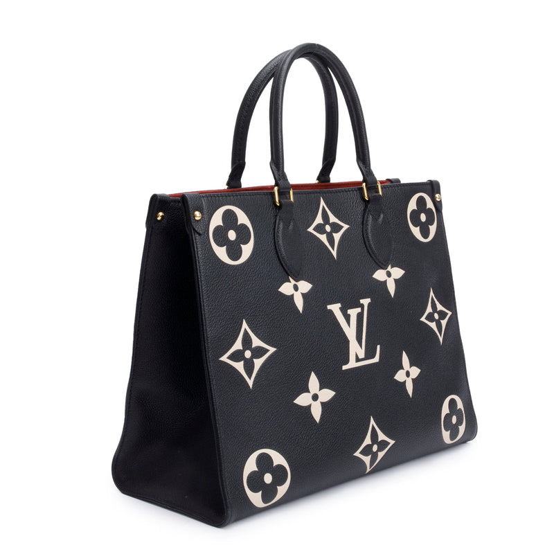 Louis Vuitton Bicolor Monogram Empreinte Leather OnTheGo MM