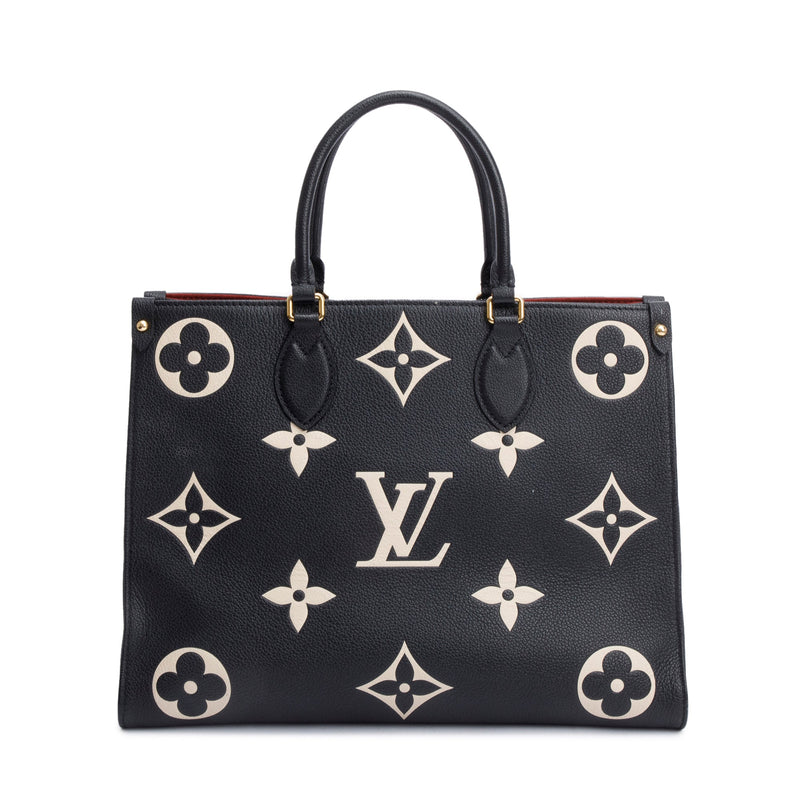 Louis Vuitton Bicolor Monogram Empreinte Leather OnTheGo MM