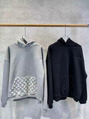Louis Vuitton - Sweat à capuche brodé LV monogramme Gris / Noir