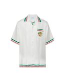 Orbite Au Tour De L'Orange Silk Shirt