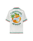 Orbite Au Tour De L'Orange Silk Shirt