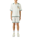 Orbite Au Tour De L'Orange Silk Shirt